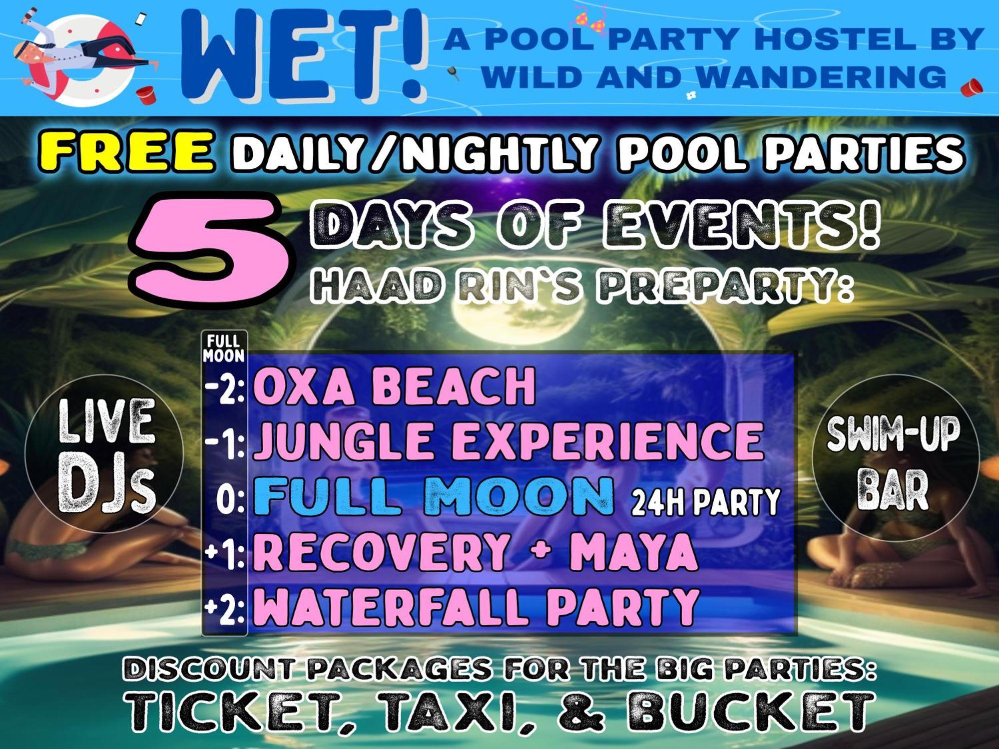 Wet! A Pool Party By Wild & Wandering Hostal